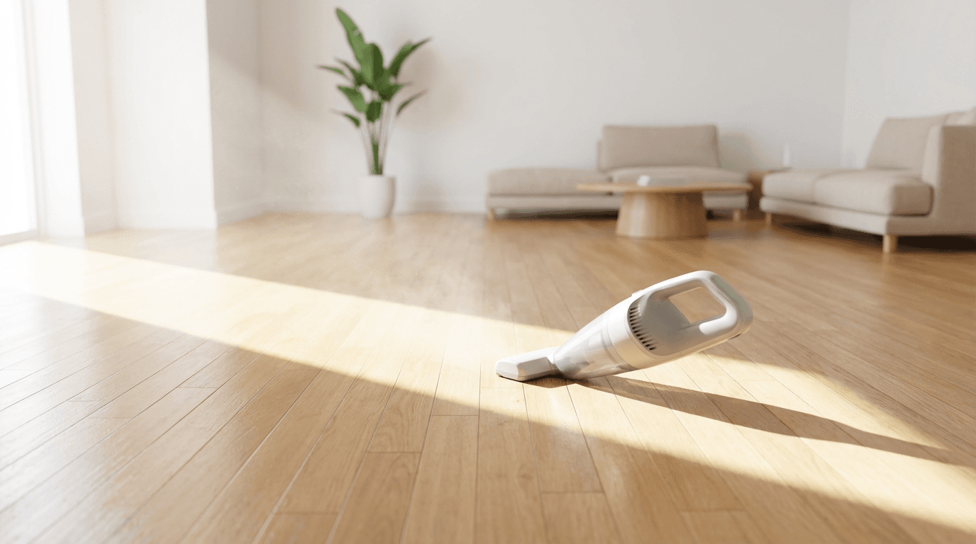 Retail space cleaning with professional vacuum equipment